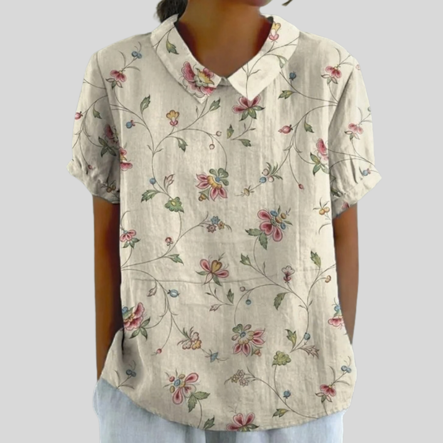 Zoe™ | Floral Polo Shirt