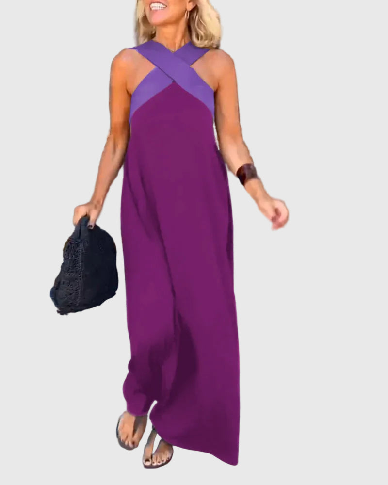 Julie™ | Halterneck Maxi Dress