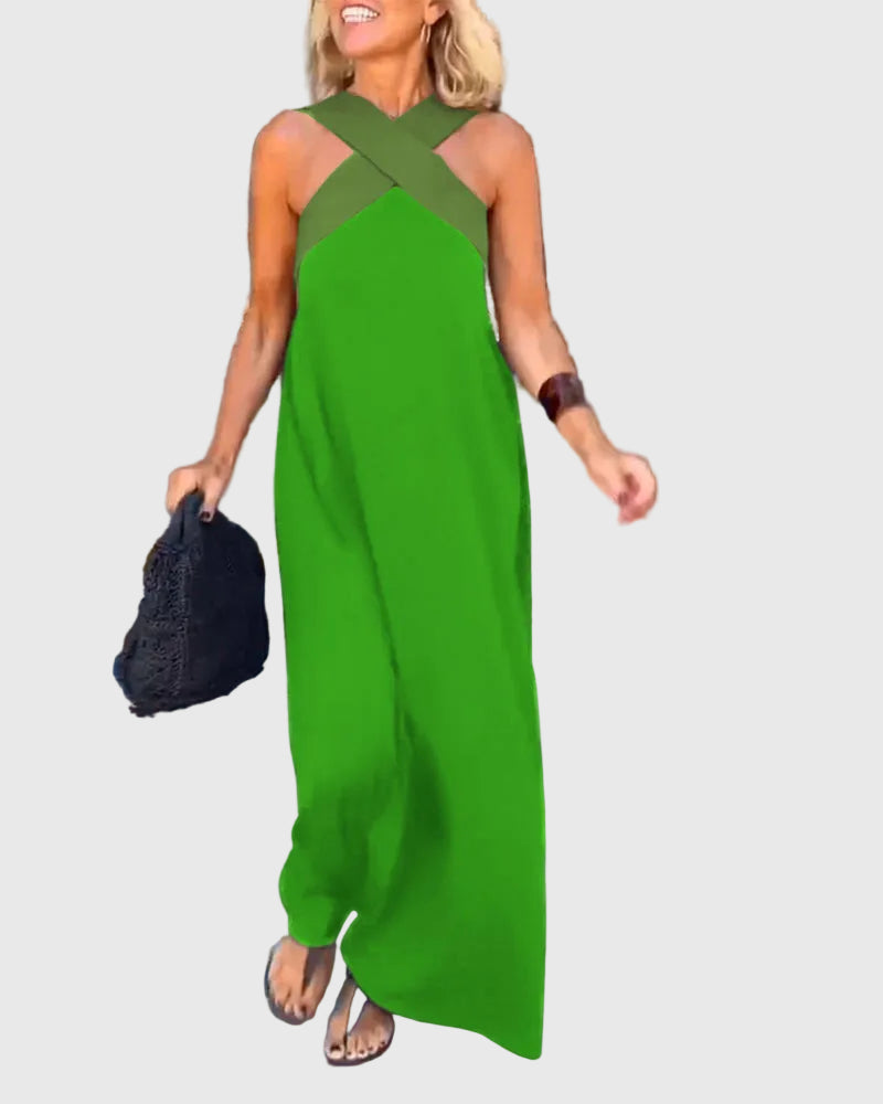 Rachel™ | Crossover Maxi Dress
