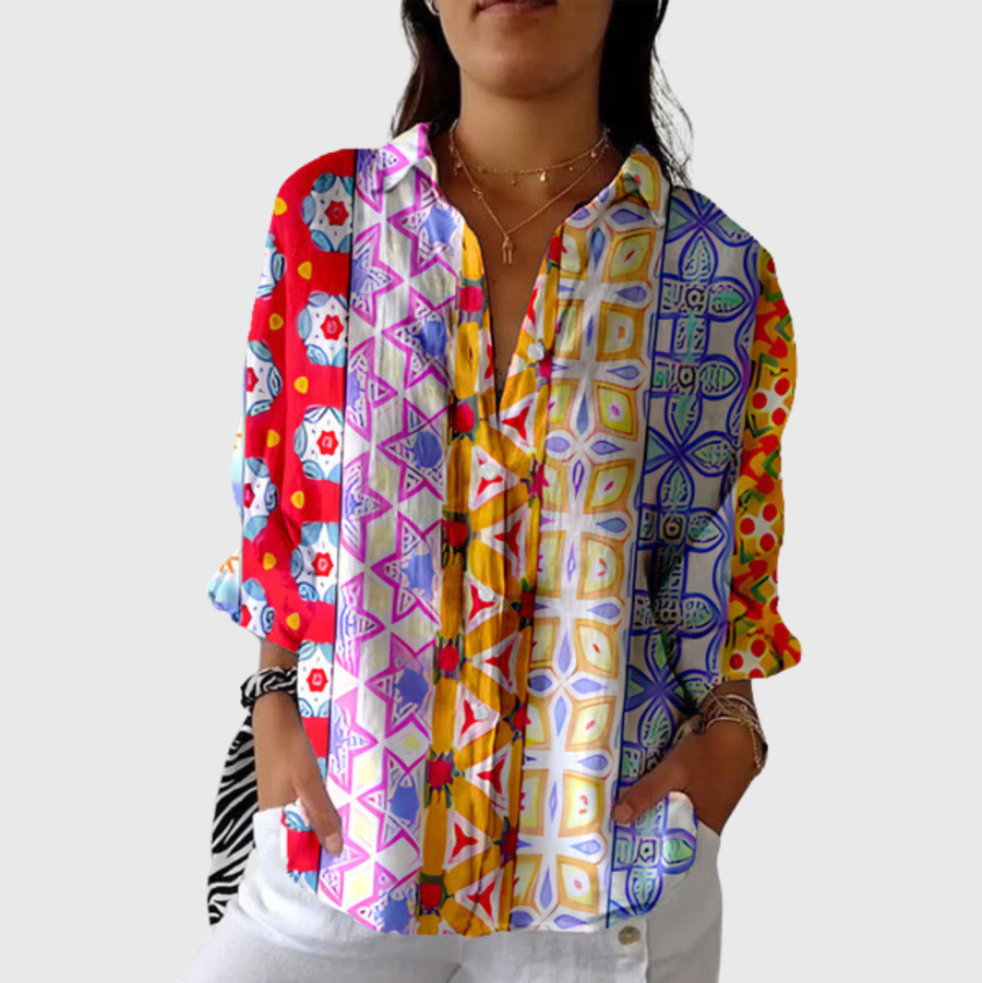 Carolyn™ | Colourful Printed Blouse