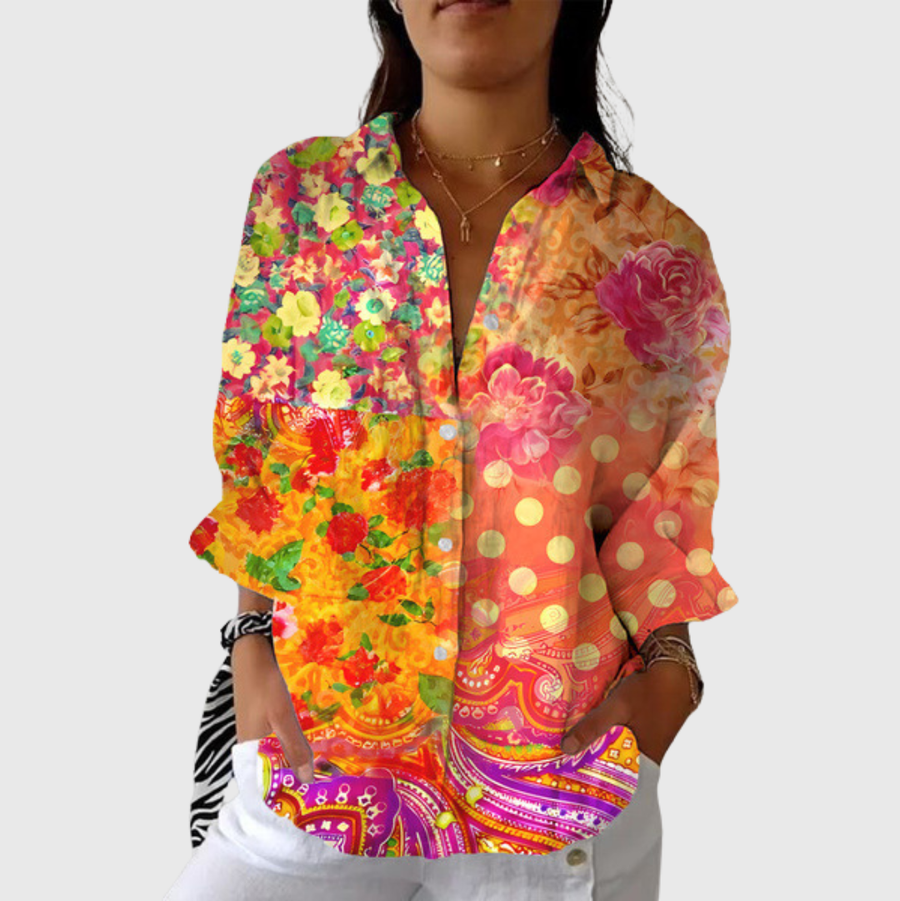 Cindy™ | Colourful Printed Blouse