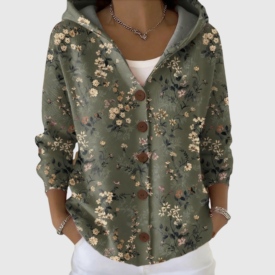 Tanya™ | Floral Hooded Cardigan