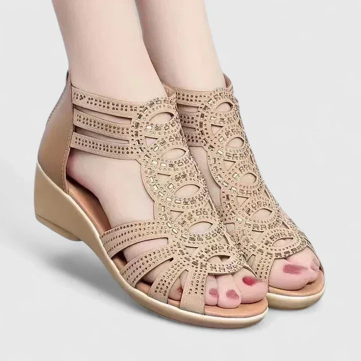 Whitney™ | Zip-Back Wedge Sandals