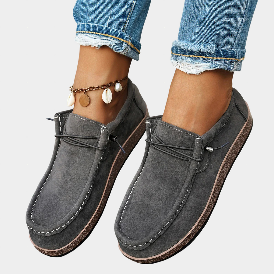 Candice™ | Grey Platform Comfort Shoes