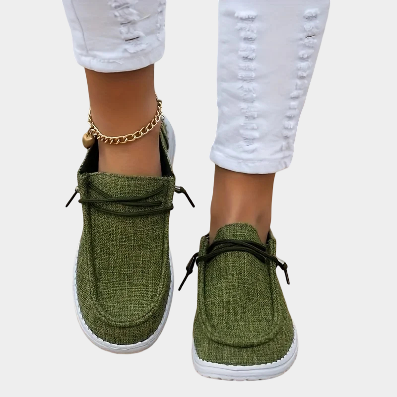Annette™ | Olive Green Comfort Shoes
