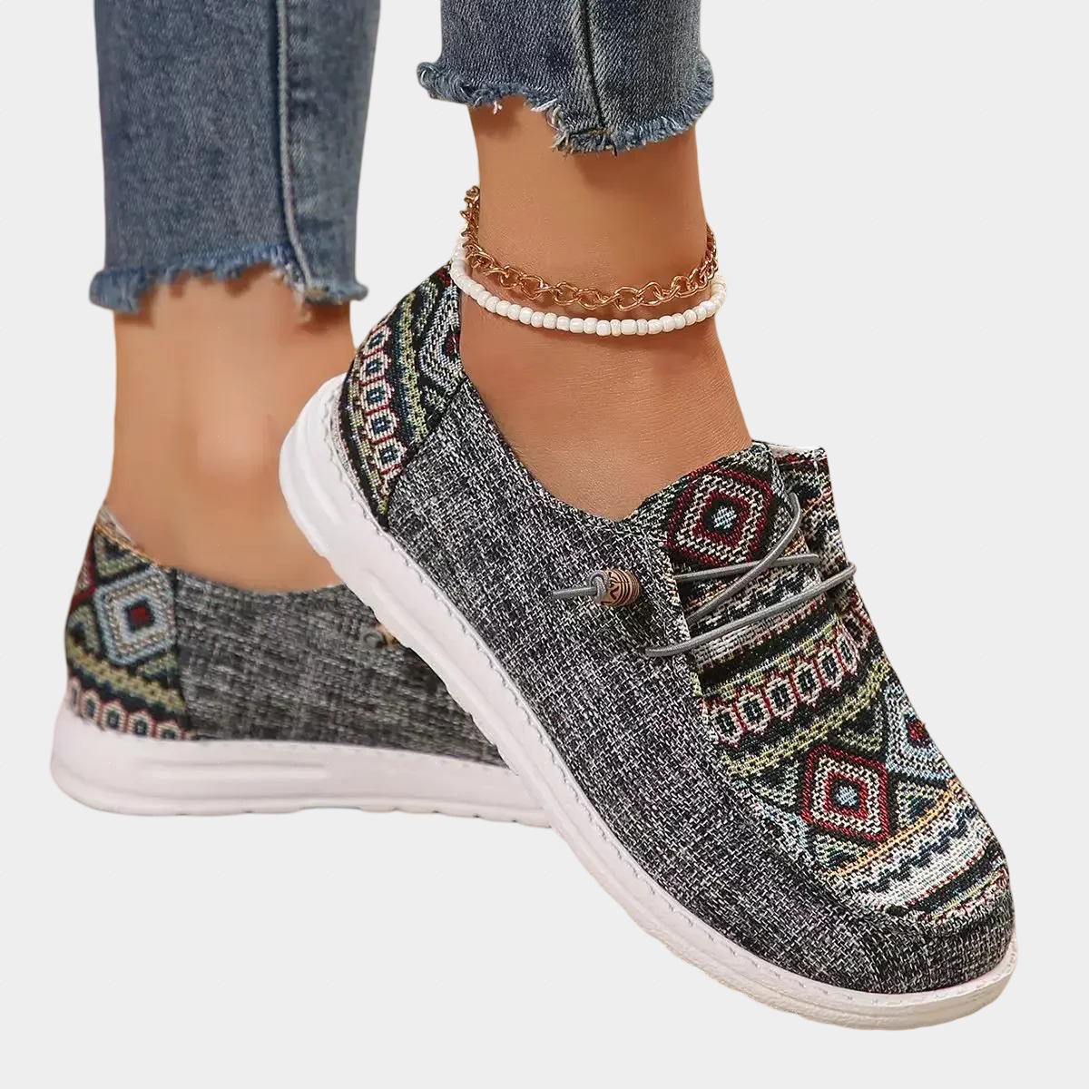 Bethany™ | Grey Comfort Shoes