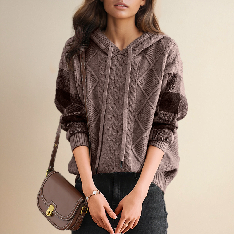 Teresa™ | Cable Hooded Jumper