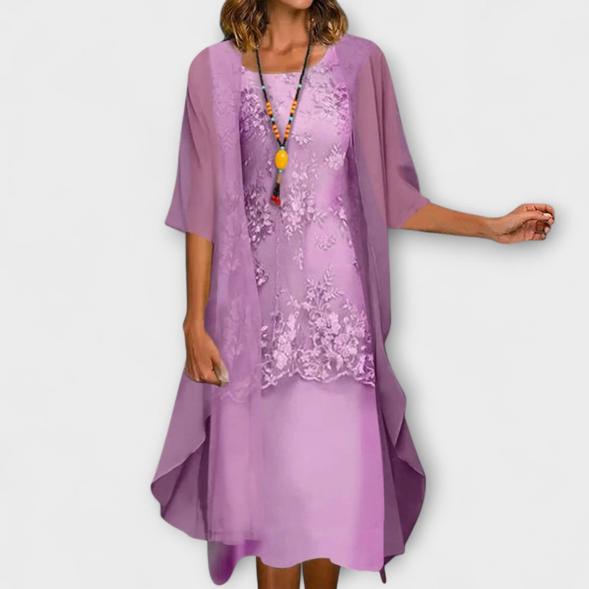 Joanne™ | Layered Embroidered Dress